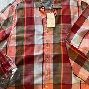 Men’s Tommy Bahama Flannel Long Sleeve Button Down Shirt NWT